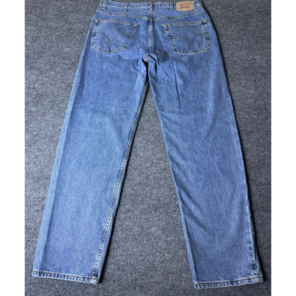 VTG Levi's 550 Red Tab Relaxed Loose Fit Jeans Men 38x33* 100% Cotton Denim 90s - Picture 2 of 10